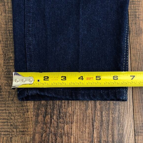 Lee VTG 80s Relaxed Tapered Ankle Pleated Jean Deadstock Size 10 Dark Blue - Picture 14 of 15